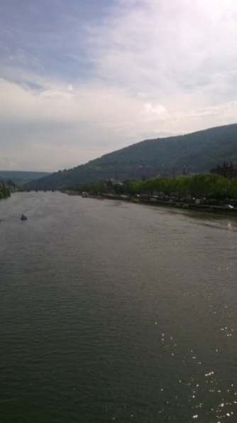 Il fiume Neckar (Heidelberg) visto dal ponte - The river Neckar (Heidelberg) from the bridge